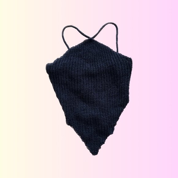 Forever21 Crochet Halter Napkin Top - Picture 1 of 3